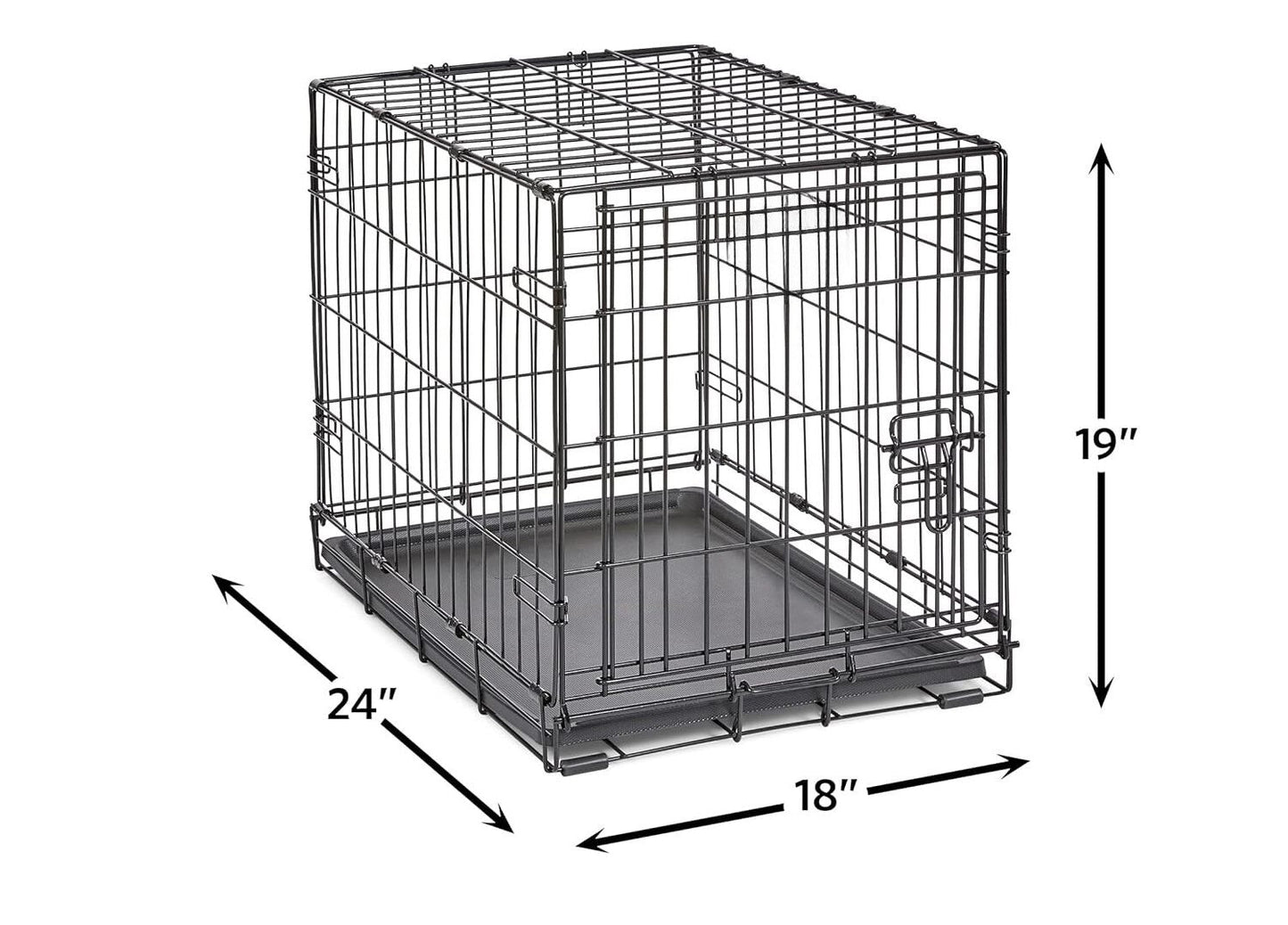 MidWest Homes for Pets Newly Enhanced Single & Double Door iCrate Dog Crate, Includes Leak-Proof Pan
